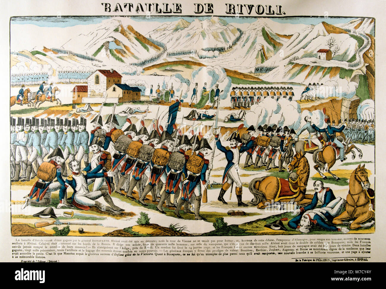 Bataille de Rivoli', 14 janvier, 1797, (19e siècle). Artiste : Inconnu Banque D'Images
