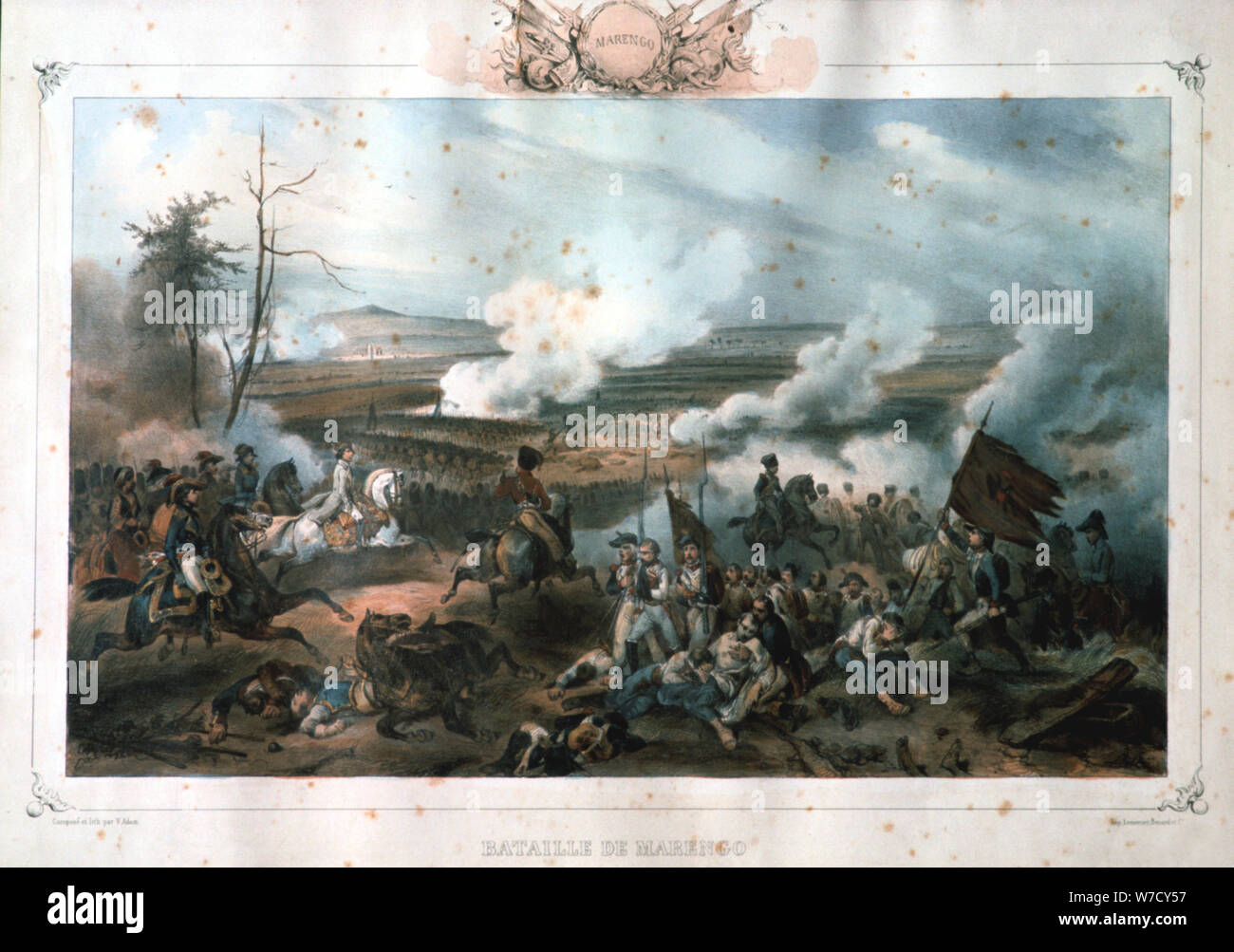 Bataille de Marengo', 14 juin 1800. Artiste : Anon Banque D'Images