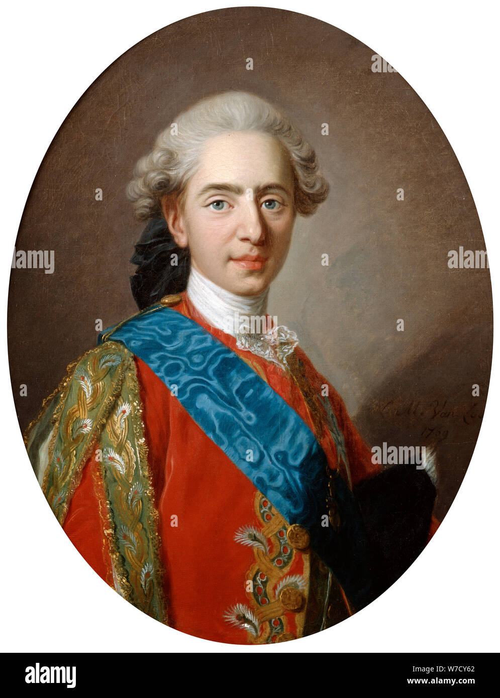 Le Duc de Berry, plus tard le roi Louis XVI, 15 ans, c1769. Artiste : Louis Michel van Loo Banque D'Images