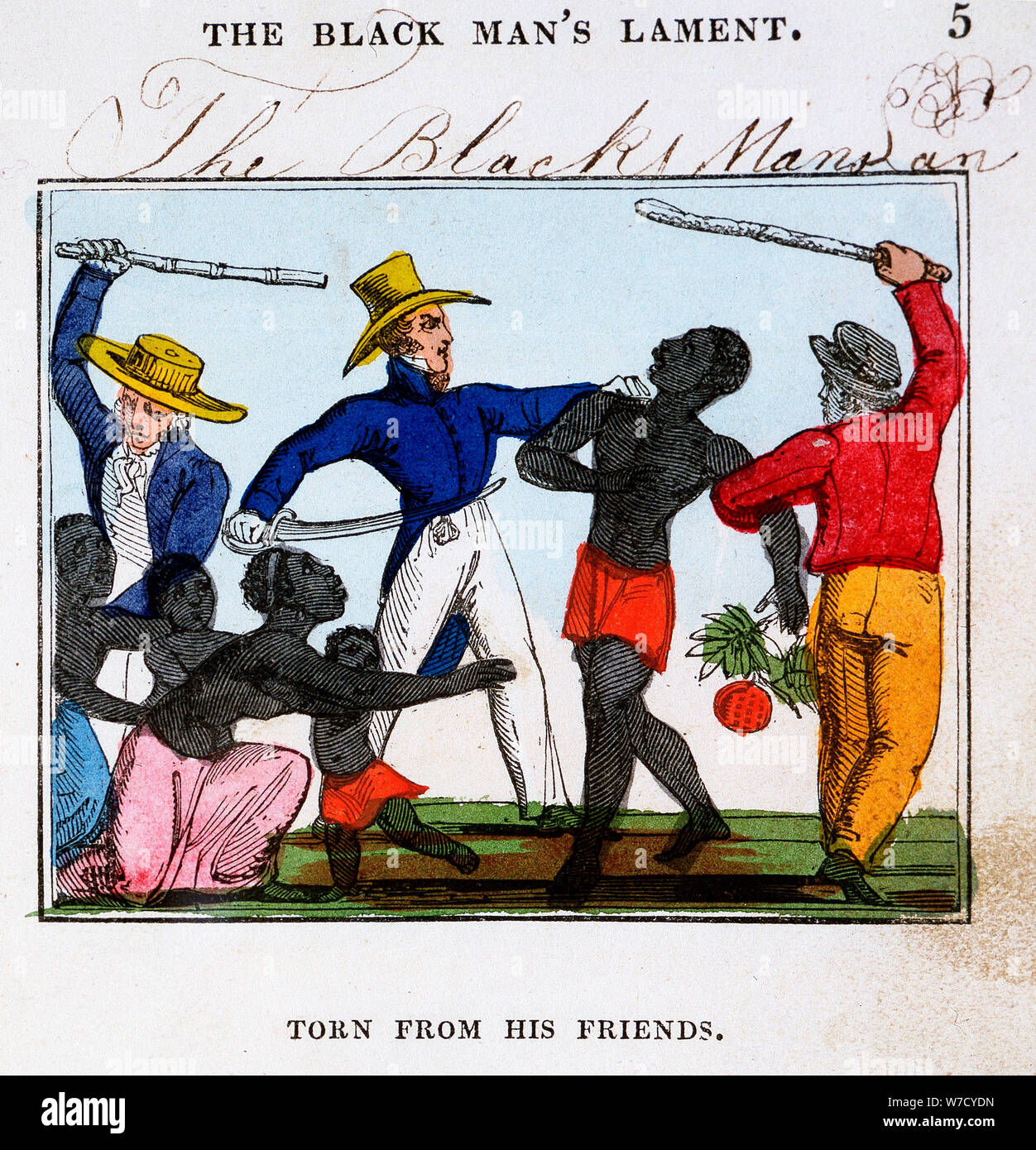 Les marchands d'esclaves, 1826. Artiste : Inconnu Banque D'Images