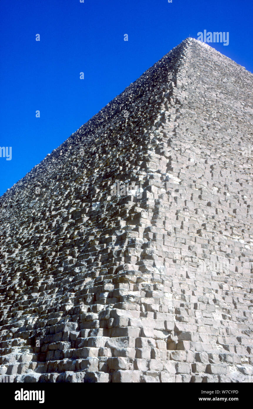 Pyramide de Chéops (Khéops), 4ème dynastie, 26ème siècle avant J.-C.. Artiste : Inconnu Banque D'Images