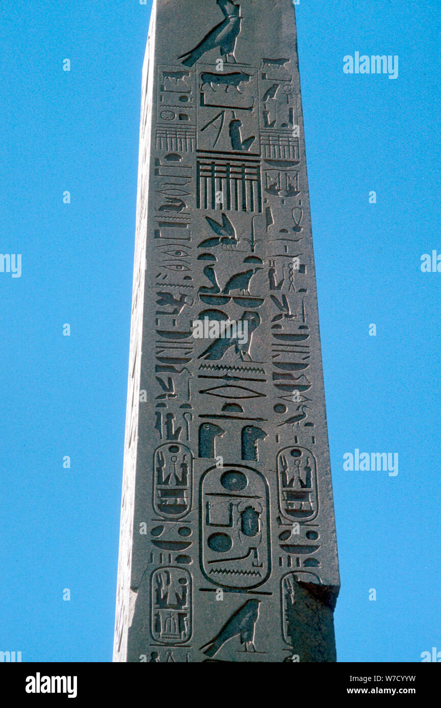 Obélisque de la reine Hatshepsout, le Temple d'Amon, Karnak, Egypte, c1503 - C1483 BC. Artiste : Inconnu Banque D'Images