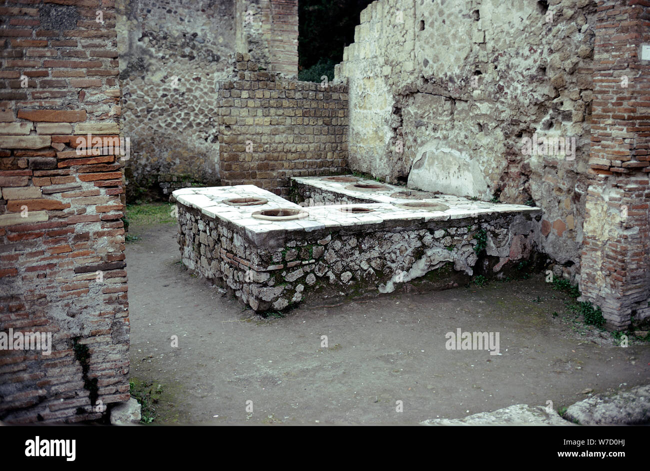 Un snack-bar romain, Herculanum, Italie, 1er siècle. Artiste : Inconnu Banque D'Images