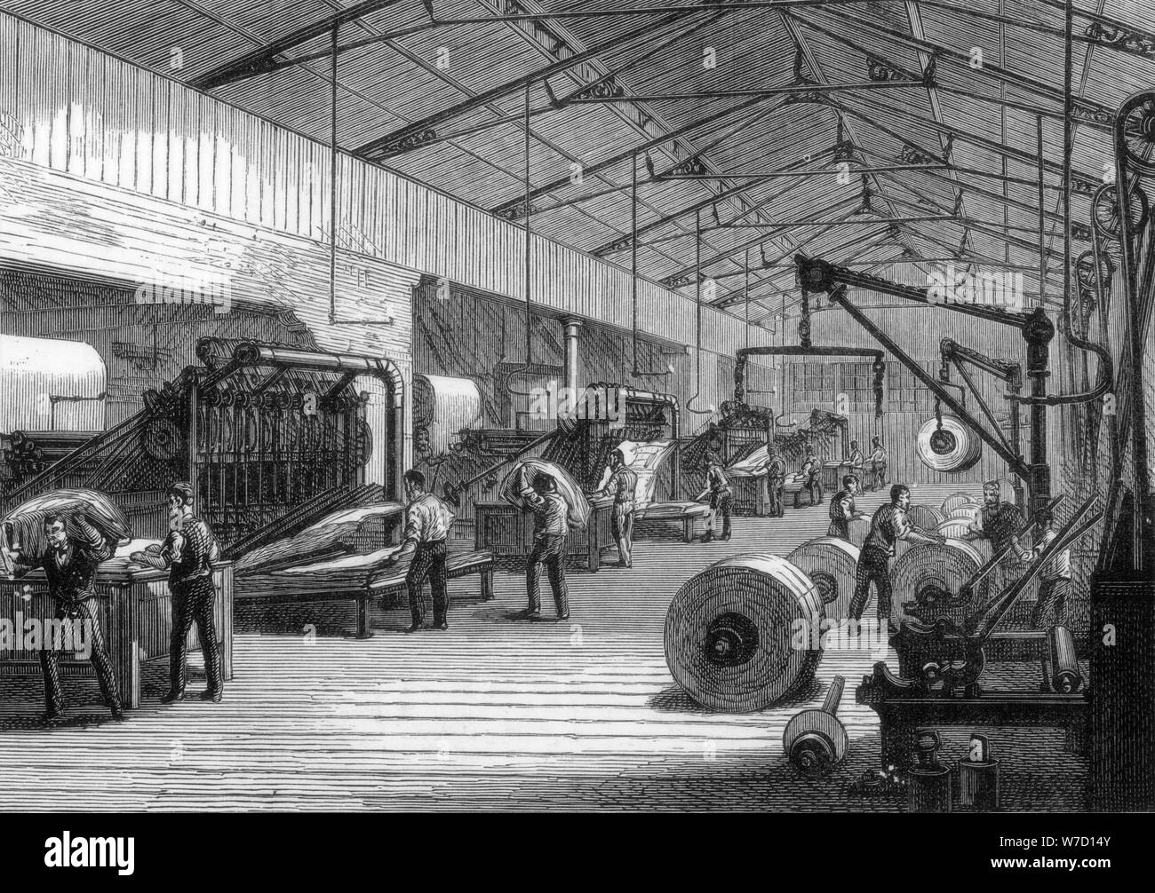 Salle de presse, les bureaux du Daily Telegraph, Fleet Street, Londres, 1882. Artiste : Inconnu Banque D'Images