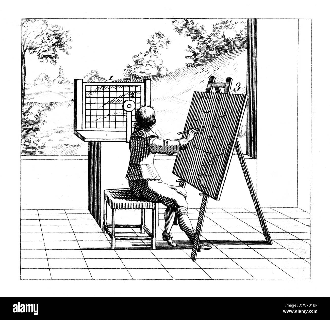 Perspective grid for drawing Banque de photographies et d’images à ...