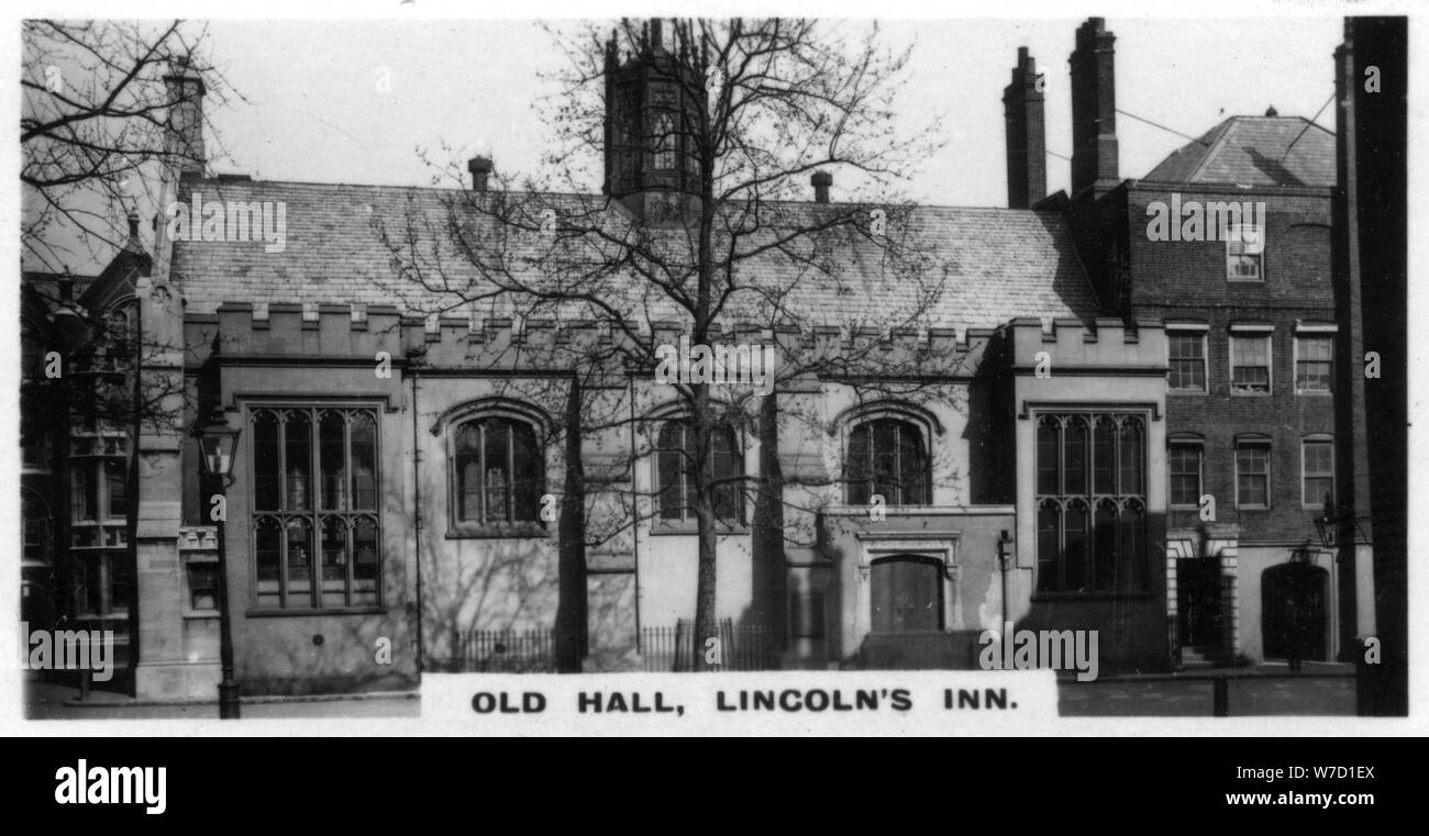 'Old Hall, Lincoln's Inn', Londres, c1920s. Artiste : Inconnu Banque D'Images