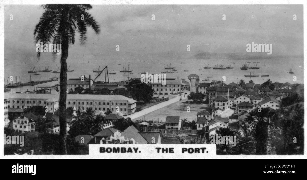 Le port, Bombay, Inde, c1925. Artiste : Inconnu Banque D'Images