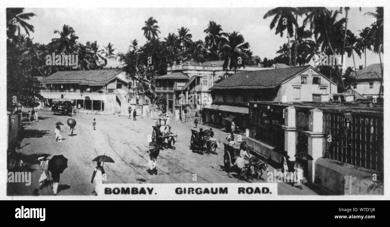 Girgaum Road, Bombay, Inde, c1925. Artiste : Inconnu Banque D'Images