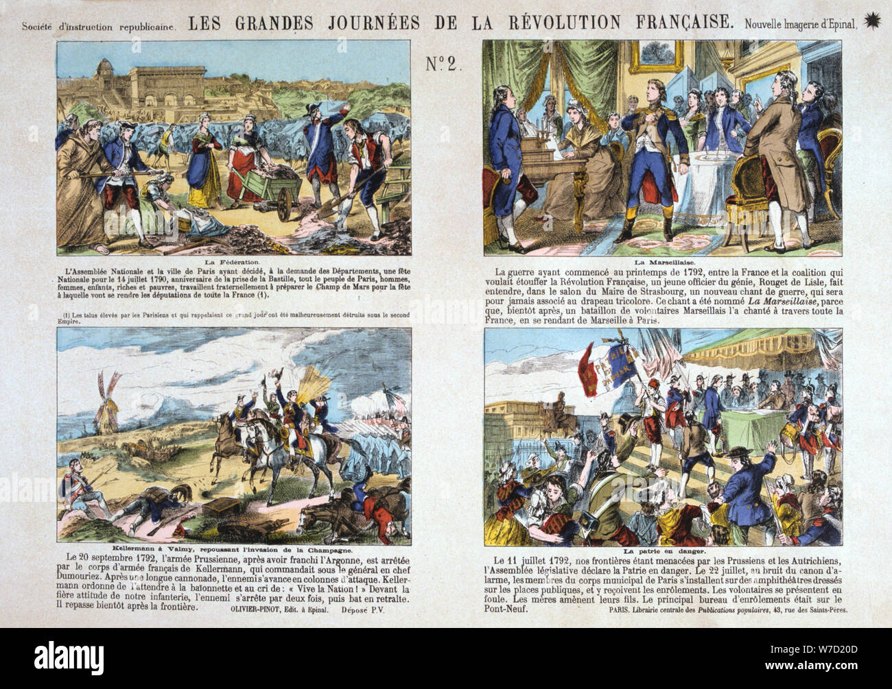 Les grandes Journées de la Révolution française, révolution de 1789, la France. Artiste : Inconnu Banque D'Images