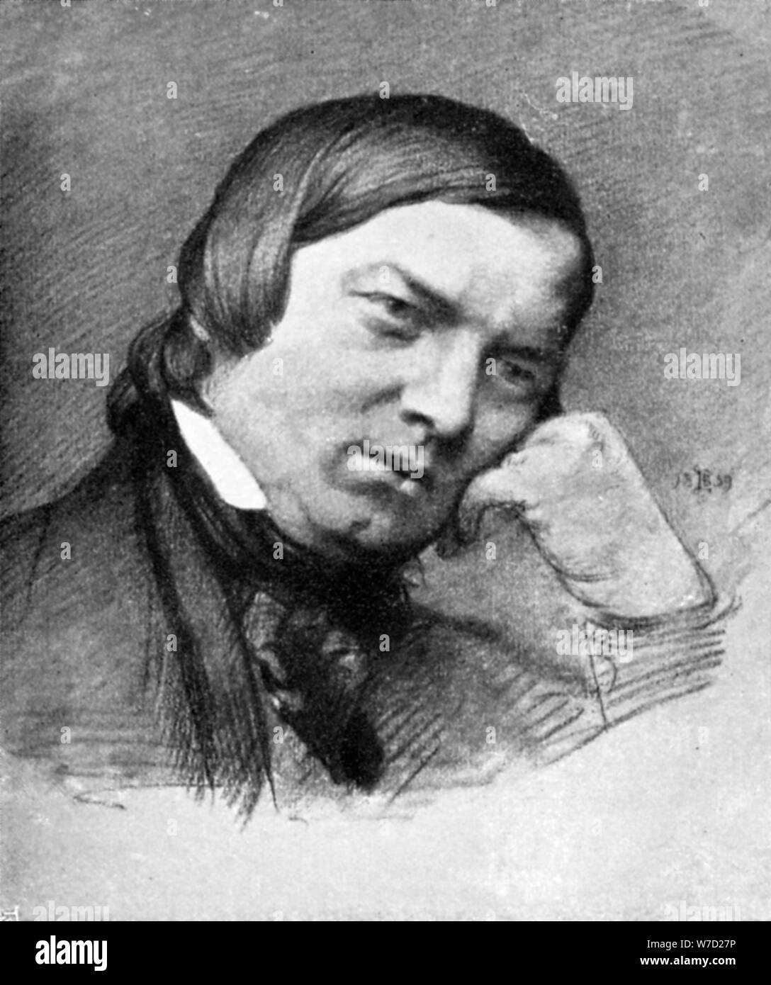 Robert Schumann (1810-1856), compositeur et pianiste, 1909.Artiste : Robert Schumann : Artiste inconnu Banque D'Images