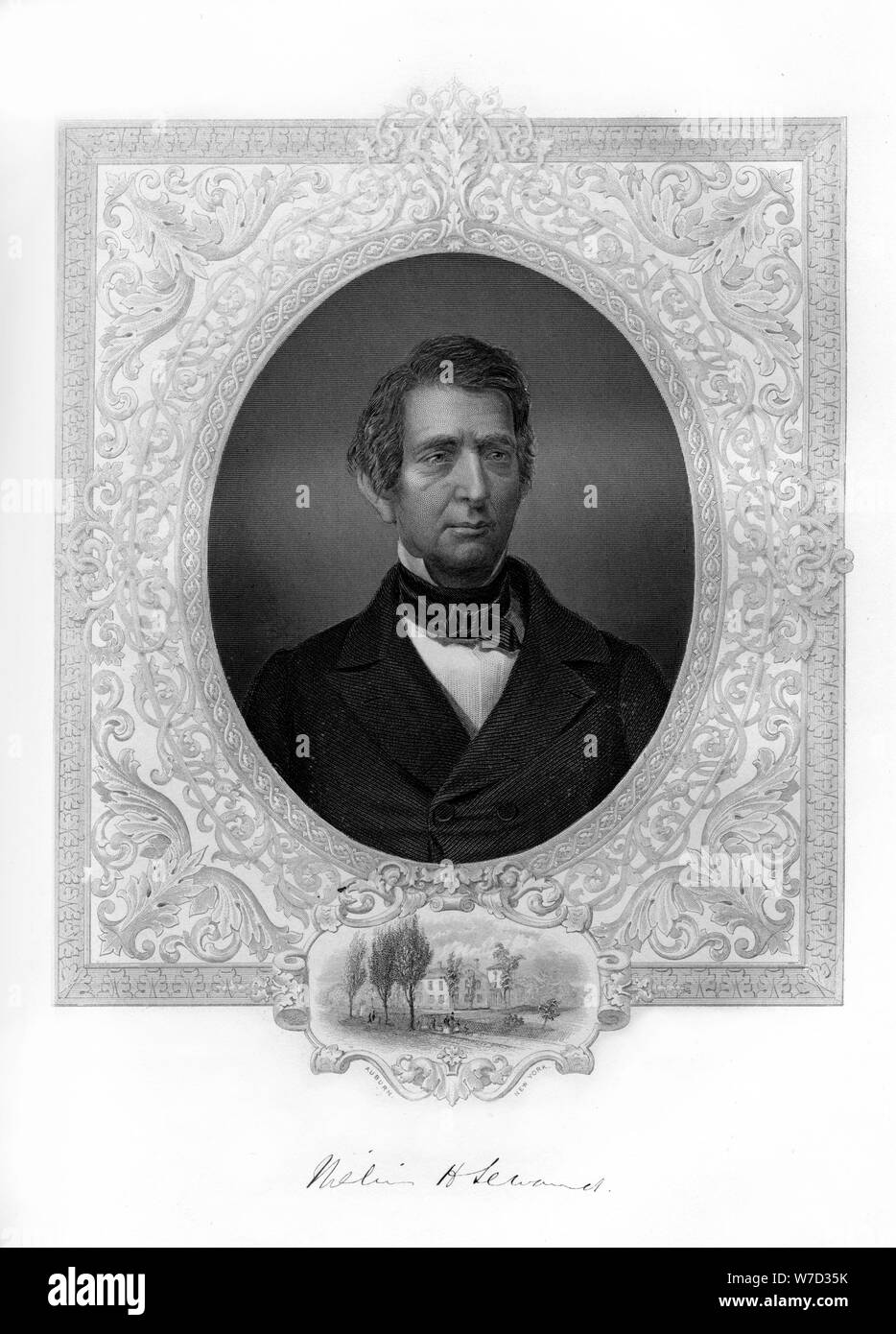 William Henry Seward, secrétaire d'Etat en vertu de Lincoln et Johnson, 1862-1867. Artiste : Inconnu Banque D'Images