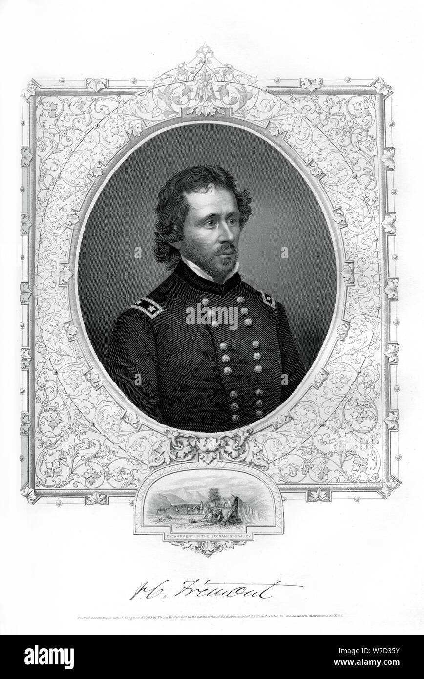 John C. Fremont, soldat américain, explorer, et candidat à la Présidentielle, 1862-1867. Artiste : Inconnu Banque D'Images