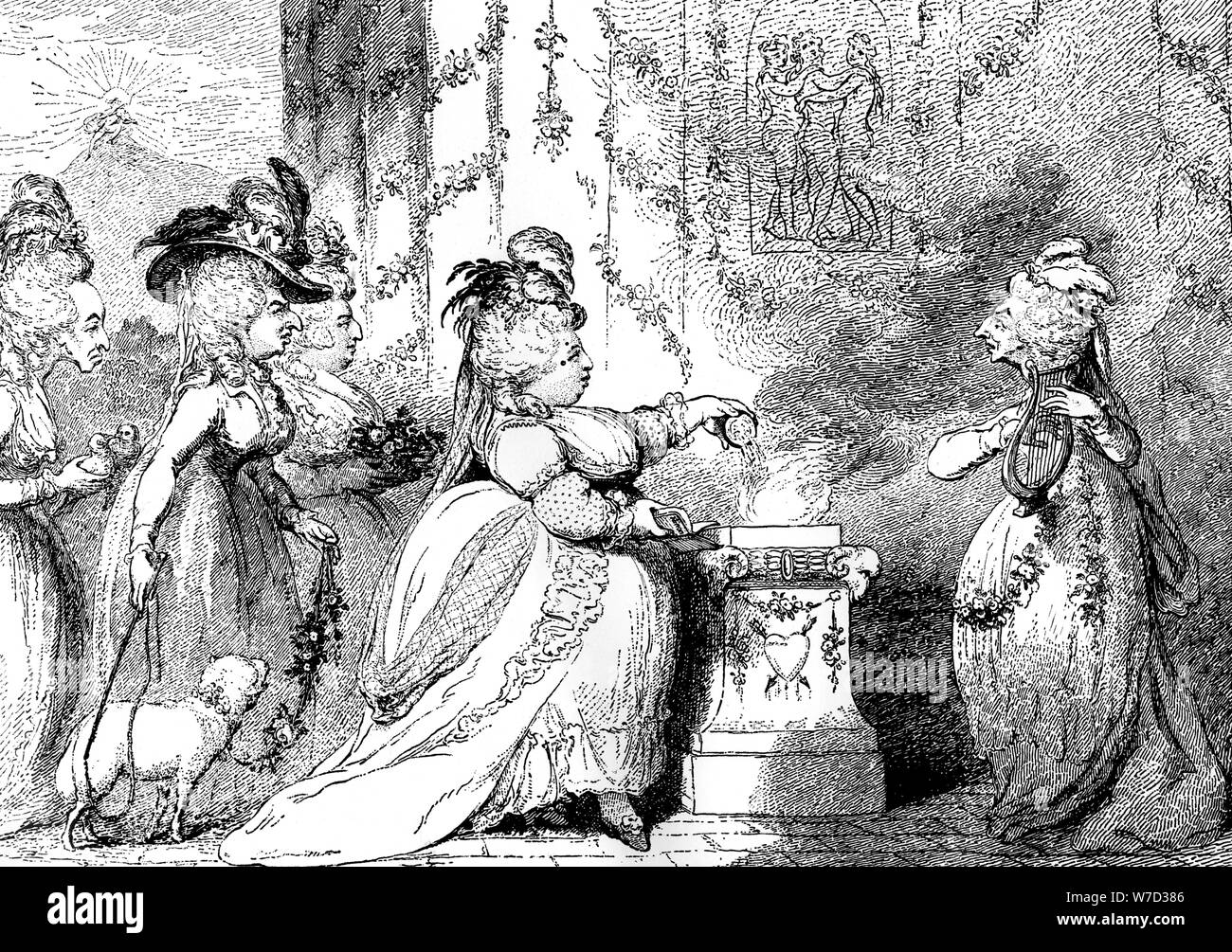 'La Belle Assemblée', 1787. Artiste : Inconnu Banque D'Images