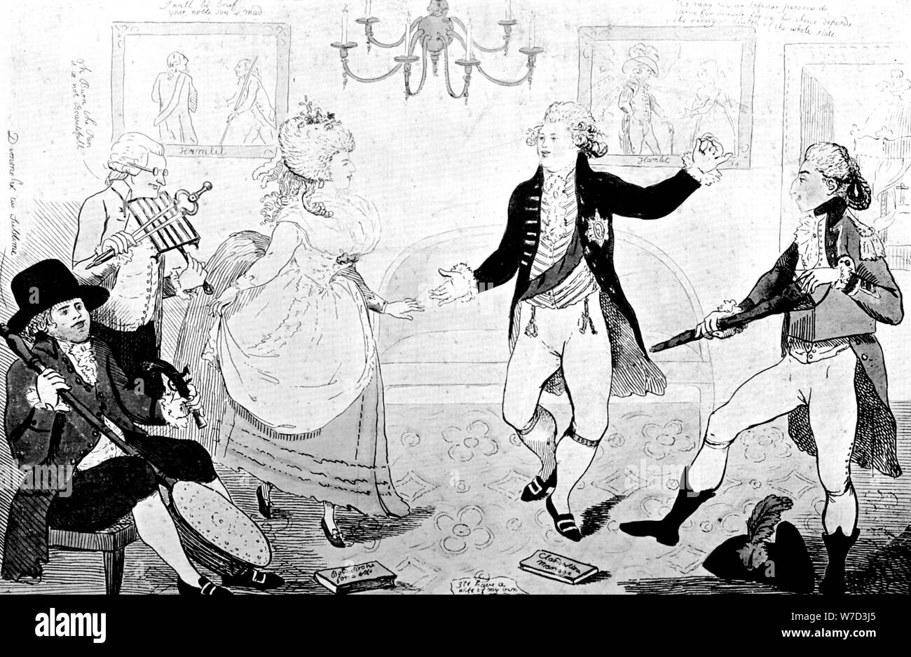 "Le Poisson d'avril, ou les folies d'une nuit...', 1786. Artiste : Inconnu Banque D'Images