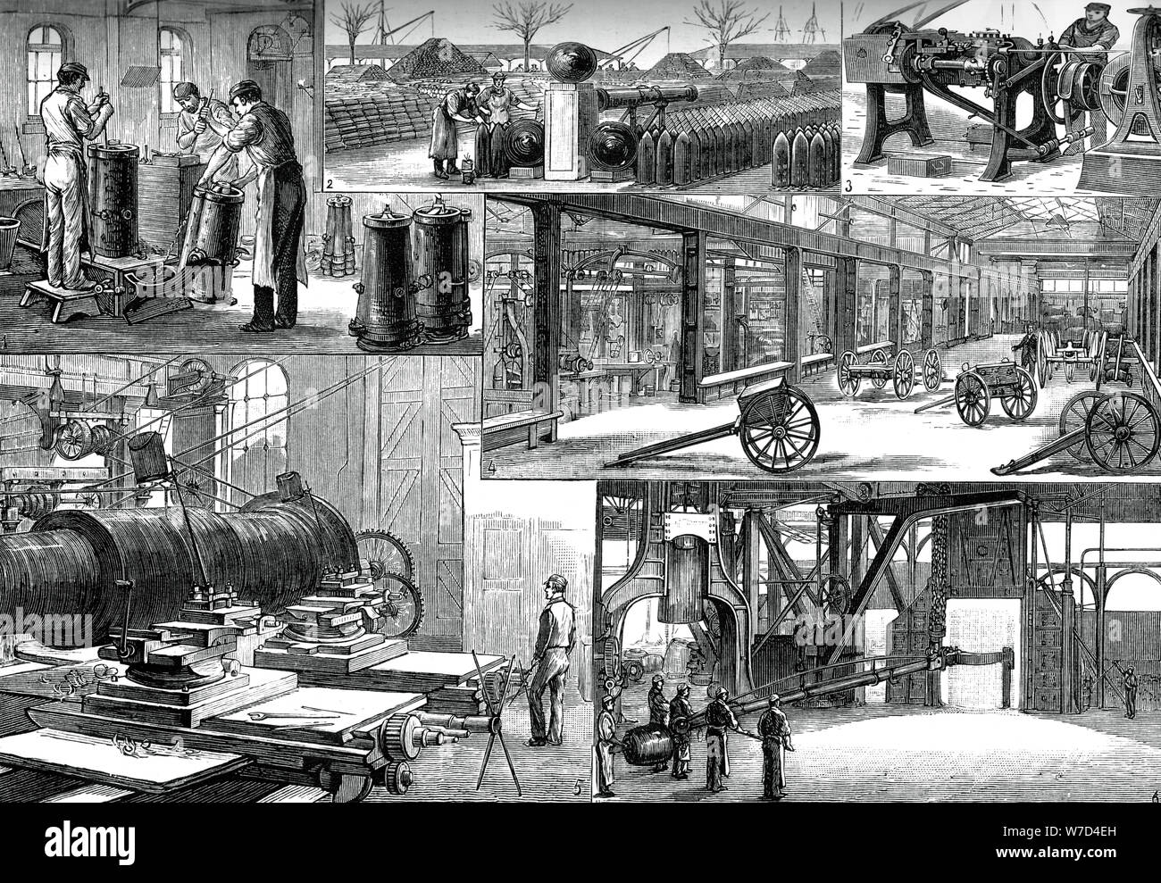 Dans l'Arsenal Royal, Woolwich, c1880. Artiste : Inconnu Banque D'Images