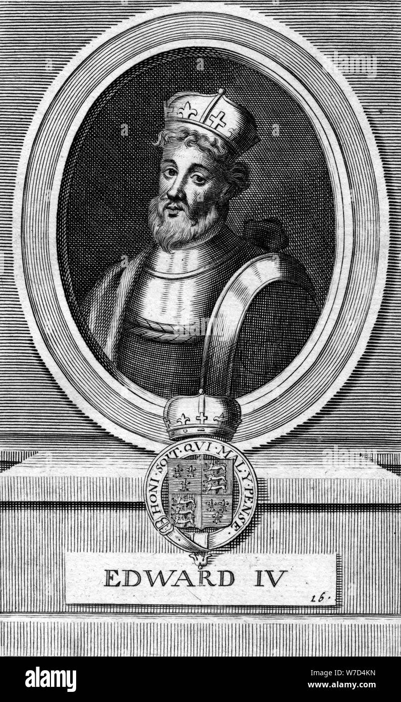 Le roi Édouard IV d'Angleterre. Artiste : Inconnu Banque D'Images