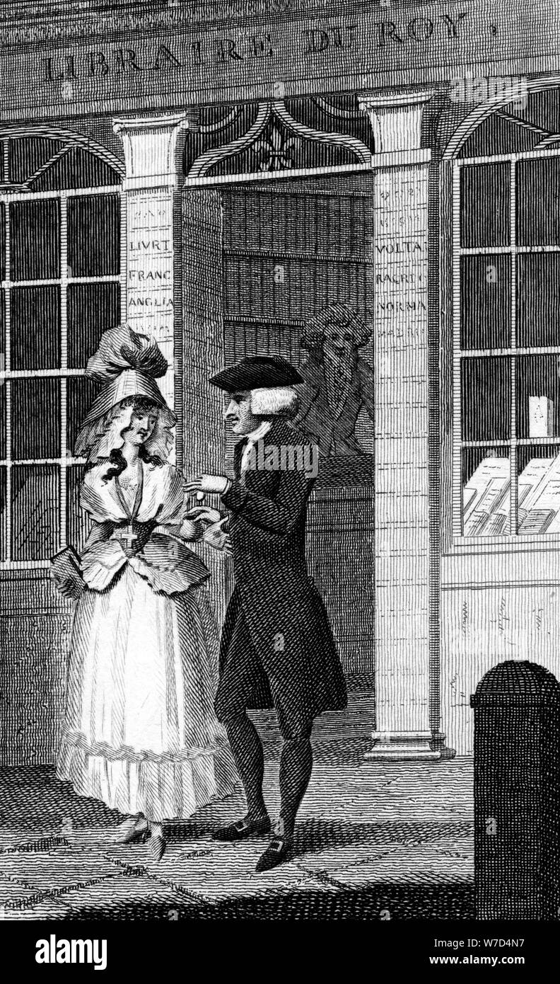 La fille de chambre, 1793.Artiste : Barlow Banque D'Images