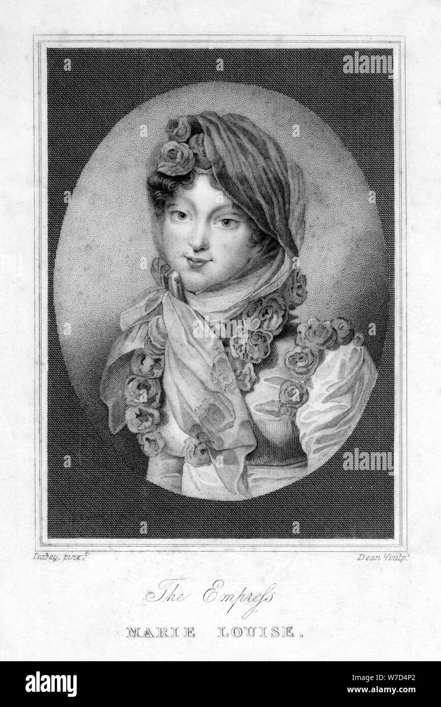 L'impératrice Marie-Louise, seconde épouse de Napoléon, 1831.Artist : Dean Banque D'Images