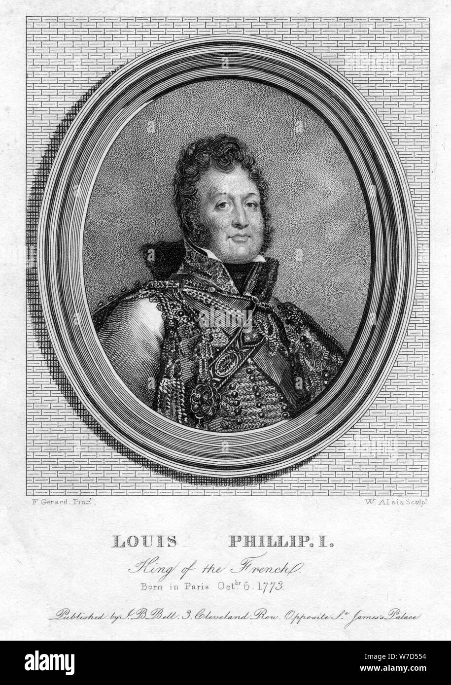 Portrait de louis philippe 1er roi de france Banque de photographies et