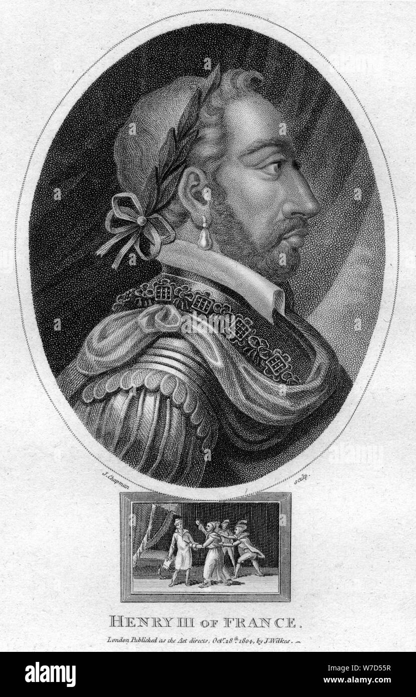 Henry III, Roi de France, (1804).Artiste : J Chapman Banque D'Images