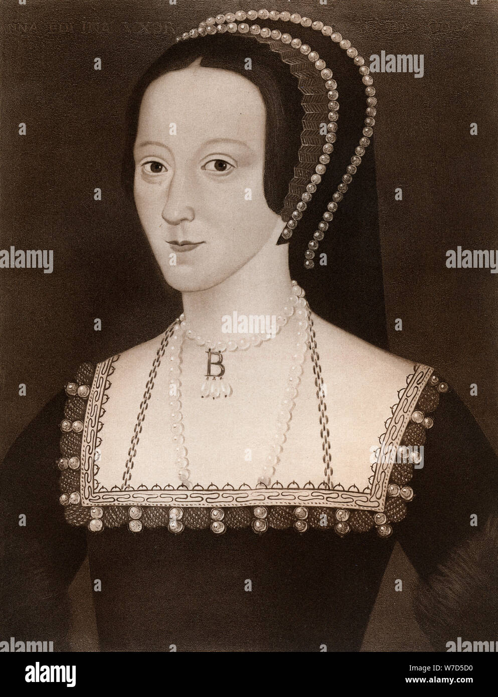 Anne Boleyn, c1532, (1902). Artiste : Inconnu Banque D'Images