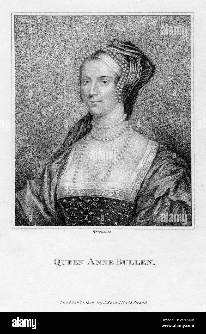 La reine Anne Bullen, 1806.Artiste : Bocquet Banque D'Images