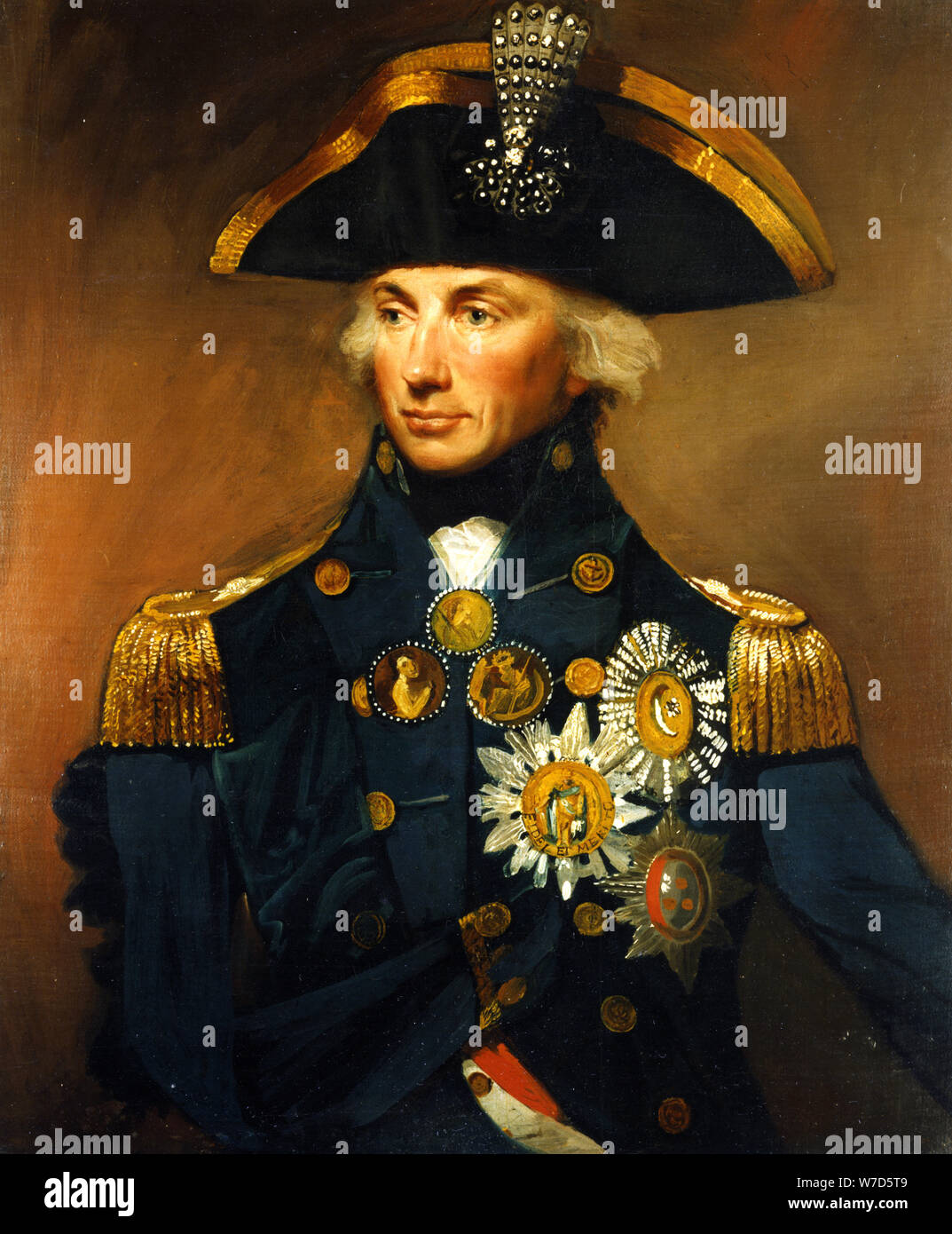 Le Contre-amiral sir Horatio Nelson, 1798-1799.Artiste : David Banque D'Images