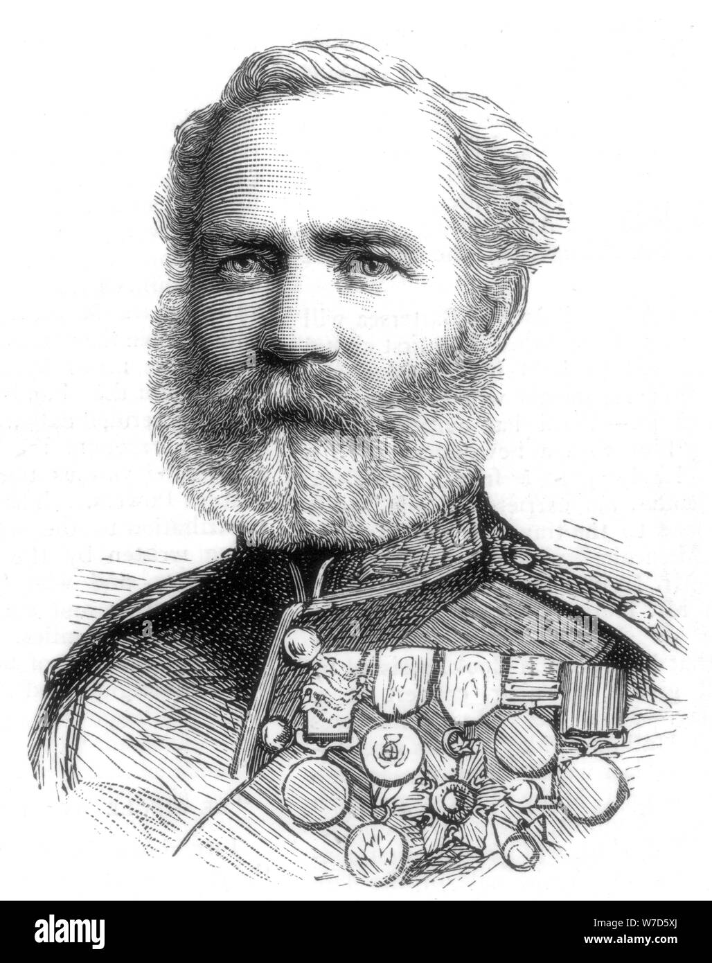 Le Major John McBlain, 1885. Artiste : Inconnu Banque D'Images