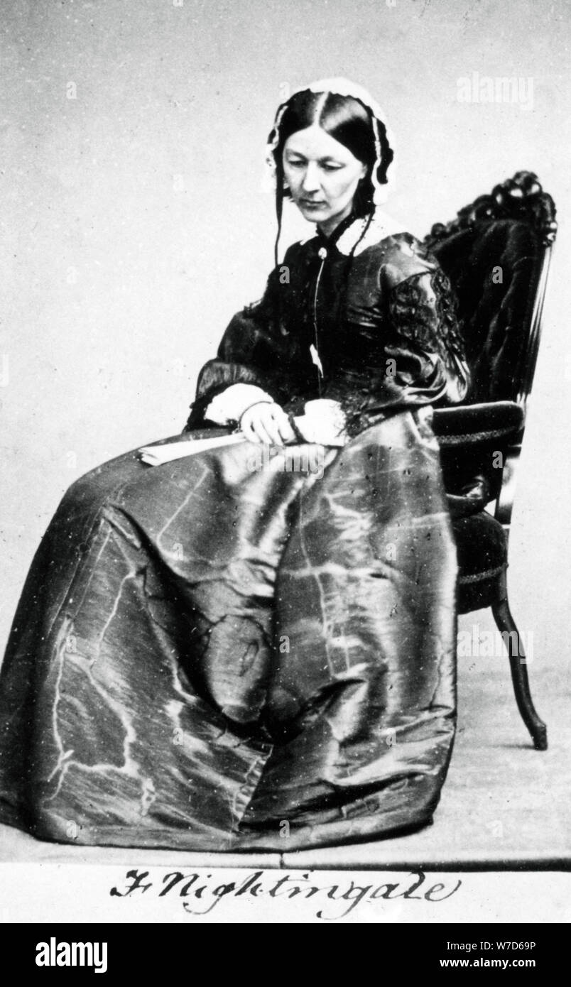 Florence Nightingale (1820-1910), 1854. Artiste : Inconnu Banque D'Images