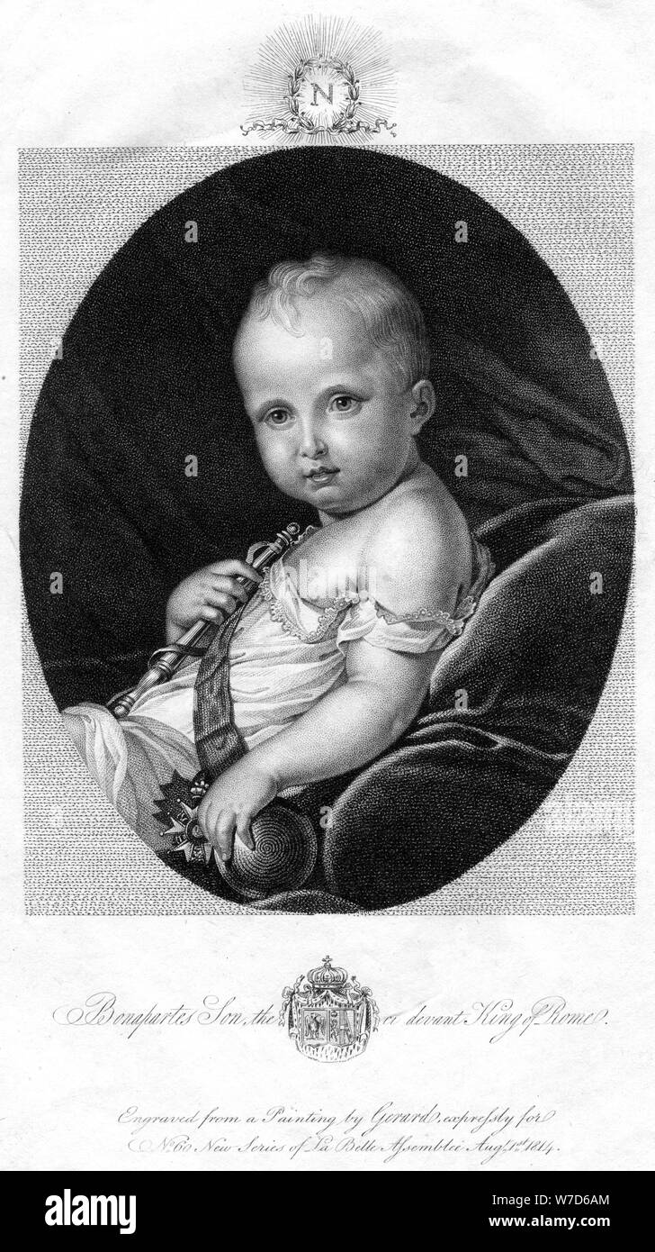 Napoléon II (1811-1832), 1814. Artiste : Inconnu Banque D'Images