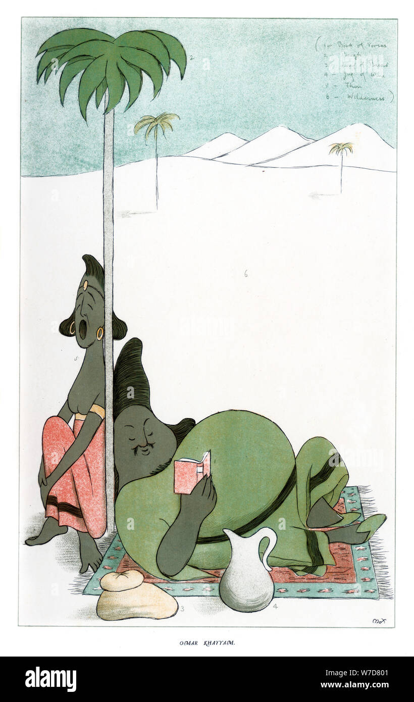 'Omar Khayyam", 1904.artiste : Max Beerbohm Banque D'Images