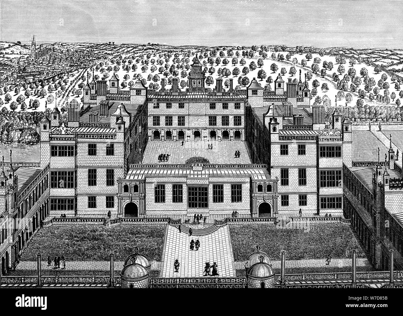 Audley End House, Saffron Walden, Essex, 1688, (1893). Artiste : Inconnu Banque D'Images