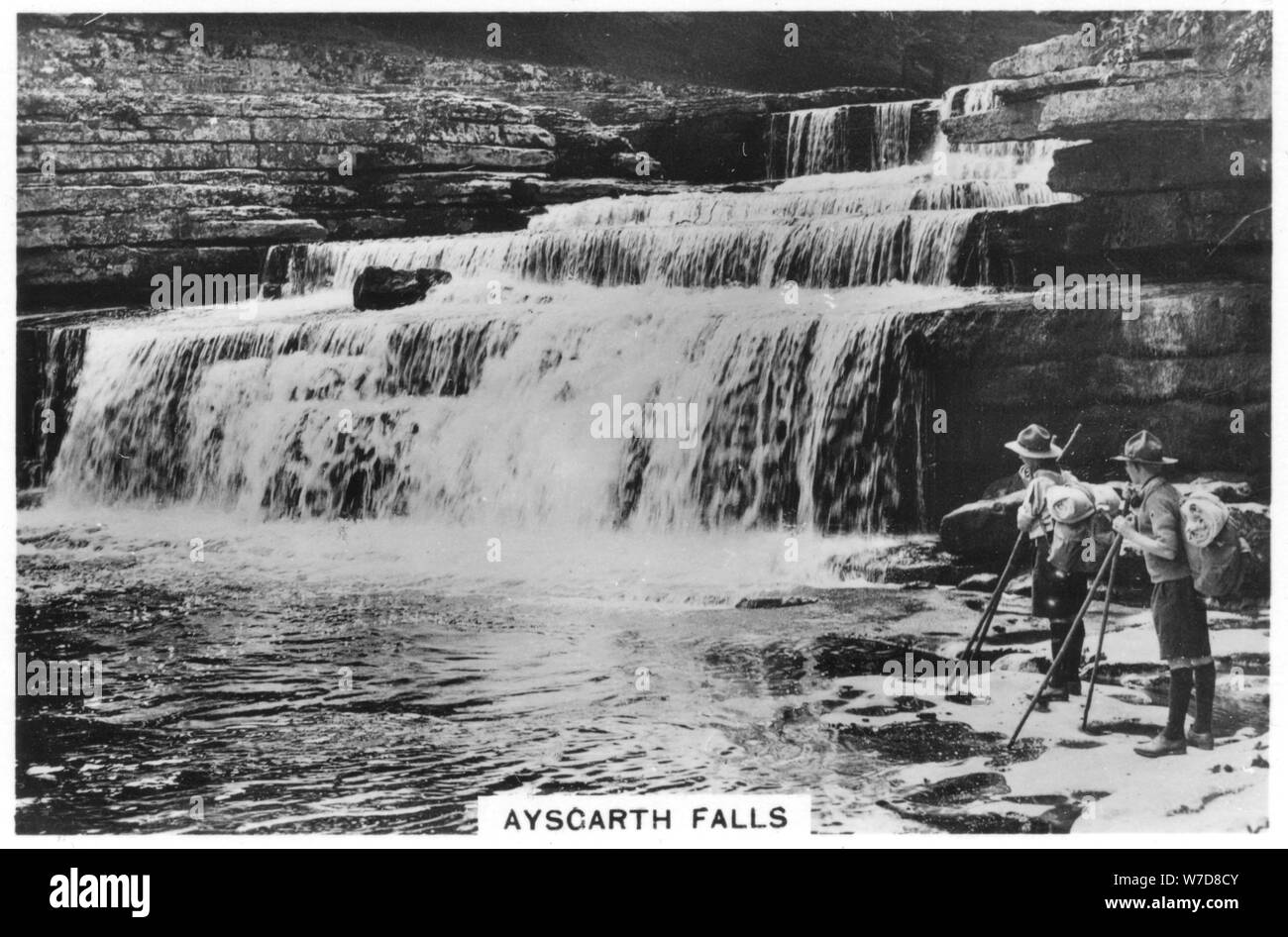 Aysgarth Falls, Wensleydale, Yorkshire Dales, 1937. Artiste : Inconnu Banque D'Images