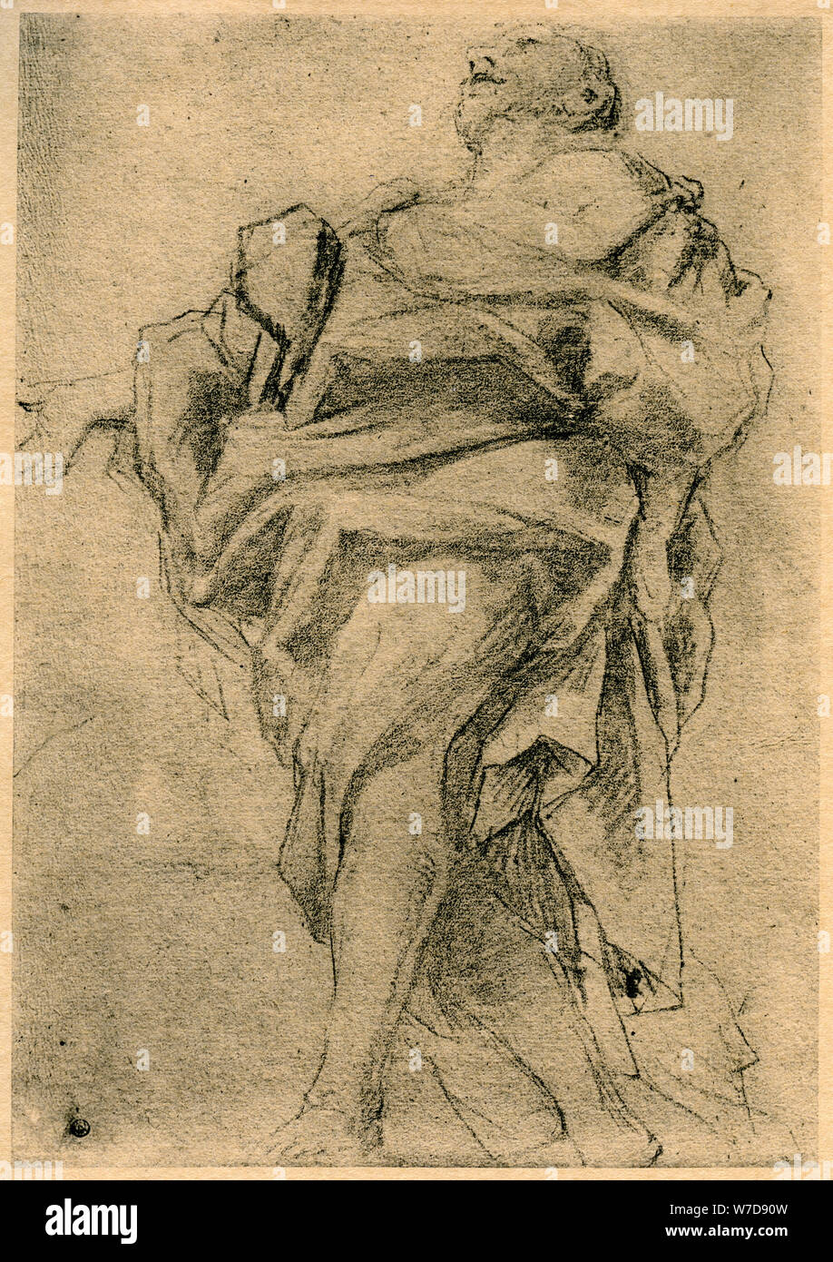 Étude pour la figure d'un apôtre, 1913.Artiste : Correggio Banque D'Images