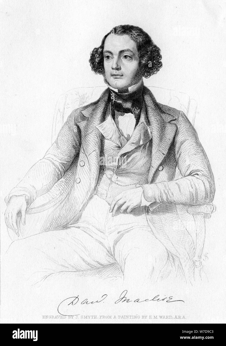 Daniel Maclise (1806-1870), artiste irlandais, 19e siècle.Artist : Smyth J Banque D'Images