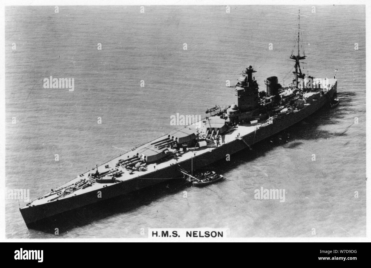 Cuirassé HMS 'Nelson', 1937. Artiste : Inconnu Banque D'Images