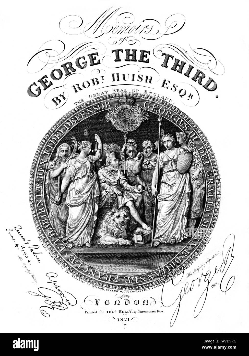 Mémoires de George III, par Robert Huish, 1821. Artiste : Eldridge Banque D'Images