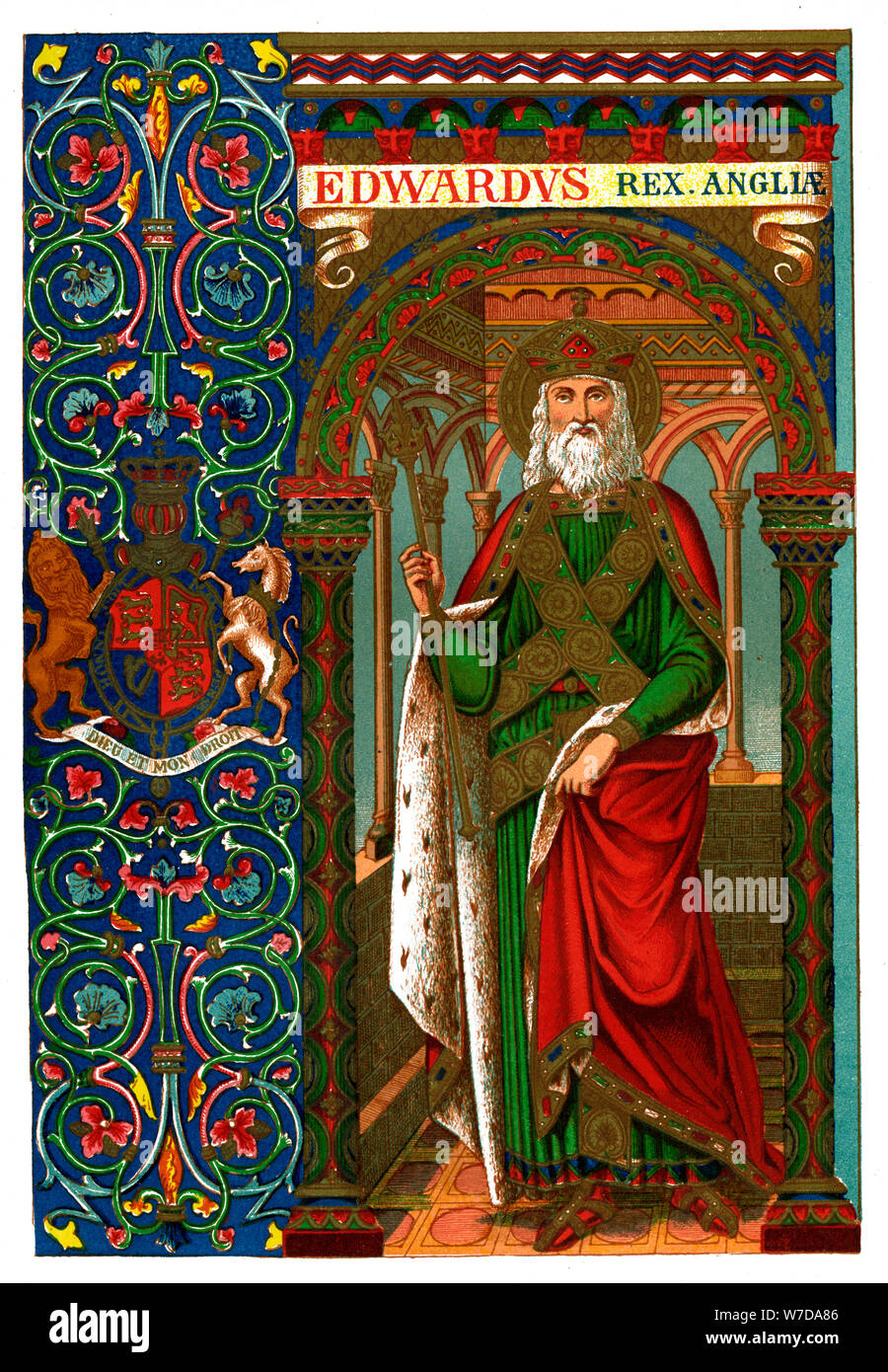 Saint Édouard le Confesseur, 1886. Artiste : Inconnu Banque D'Images