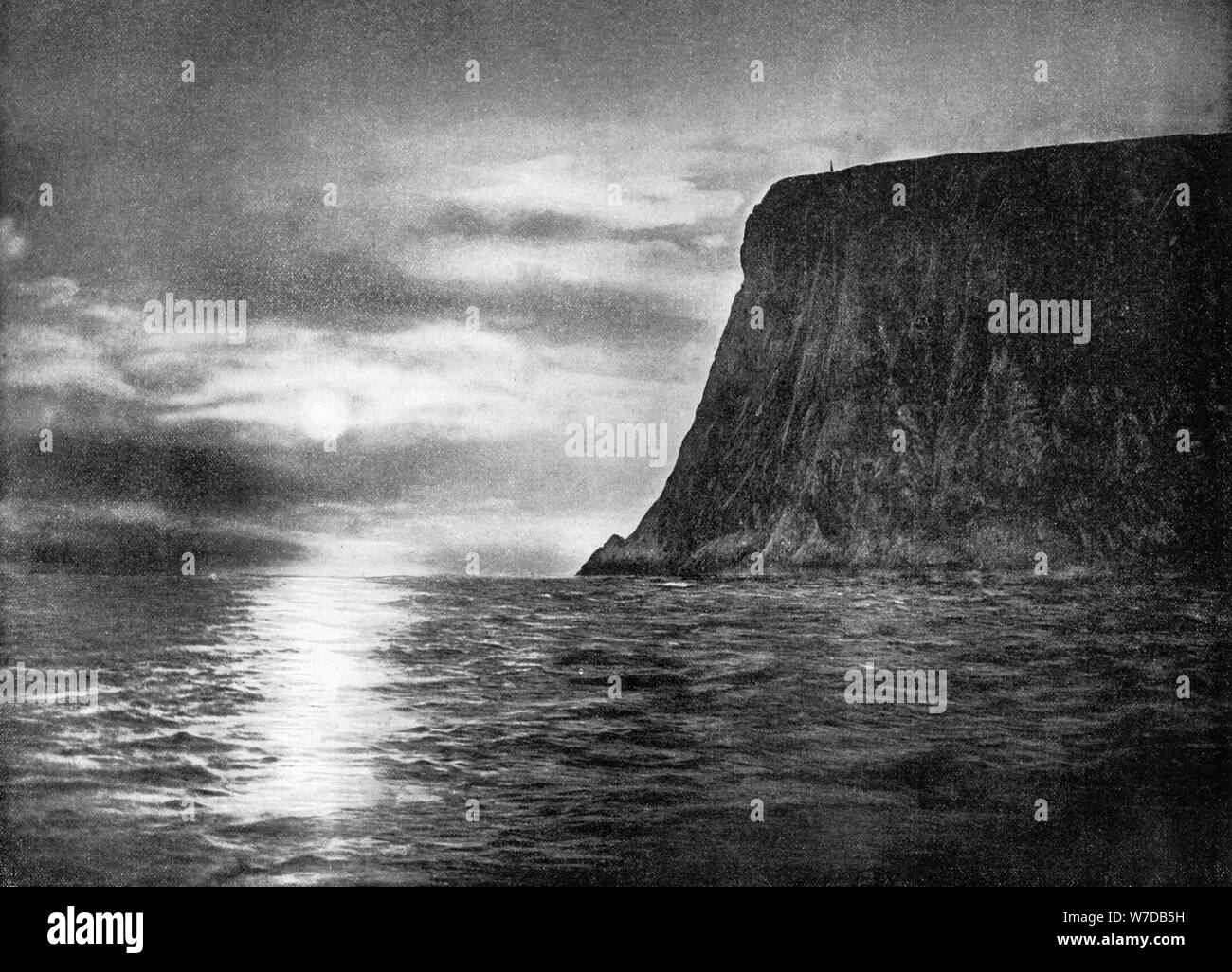 Cap Nord, Norvège, 1893.Artiste : John L Stoddard Banque D'Images