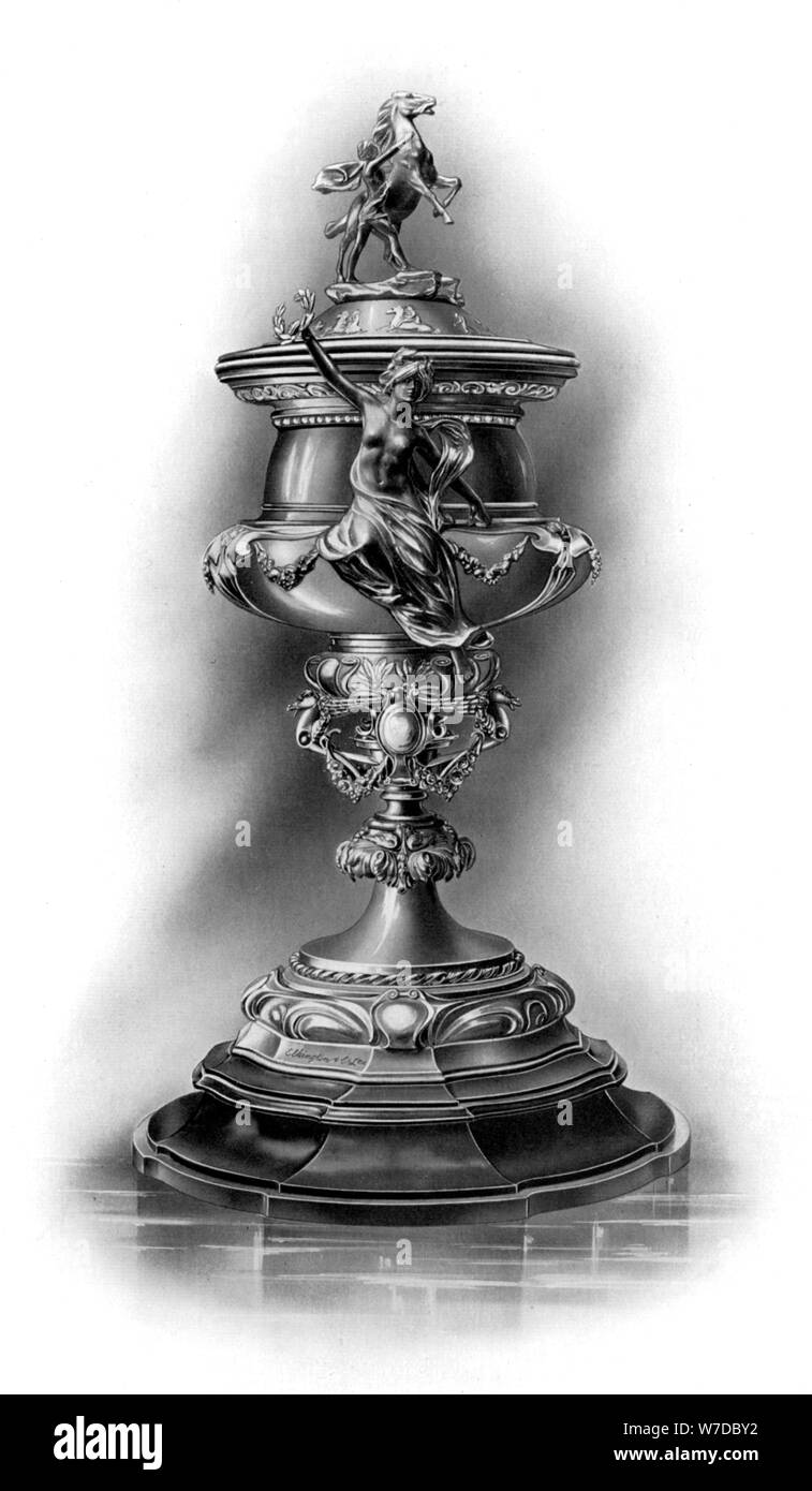 Le Grand National Trophy, 1906 (1908-1909).Artiste : Elkington & Company Banque D'Images