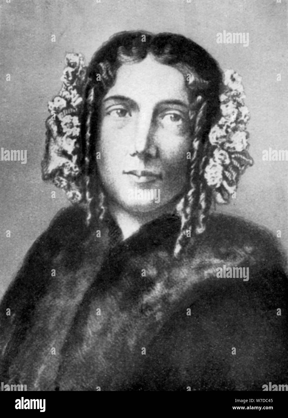 Harriet Beecher Stowe (1811-1896), romancier et abolitionniste américain, 1926. Artiste : Inconnu Banque D'Images