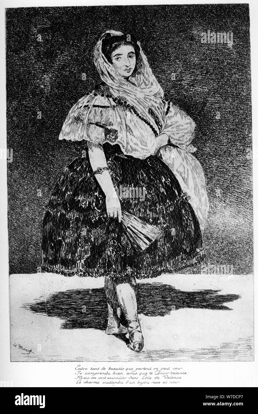 'Lola de Valence', c1850-1880 (1924). Artiste : Edouard Manet Banque D'Images