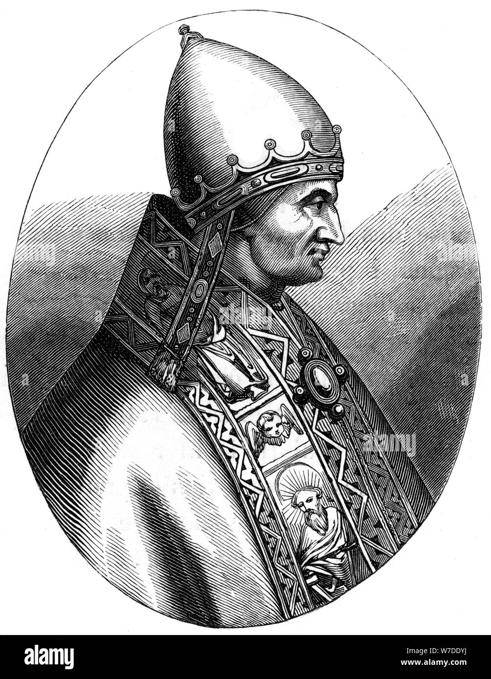 Le pape Innocent IV (1180-1254), 1849. Artiste : Inconnu Banque D'Images