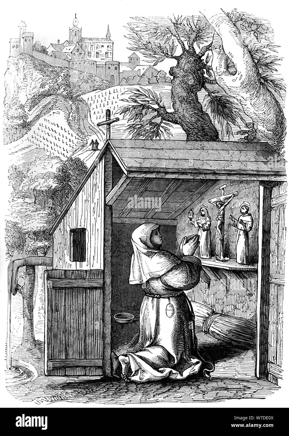 Sainte Colette (1381-1447), c16th siècle (1849). Artiste : Inconnu Banque D'Images