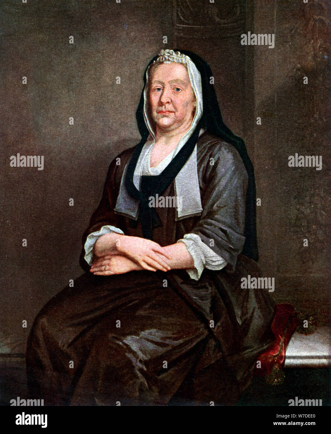 'Mrs Richard Hogarth', mère de l'artiste, milieu du xviiie siècle (1901). Artiste : William Hogarth Banque D'Images