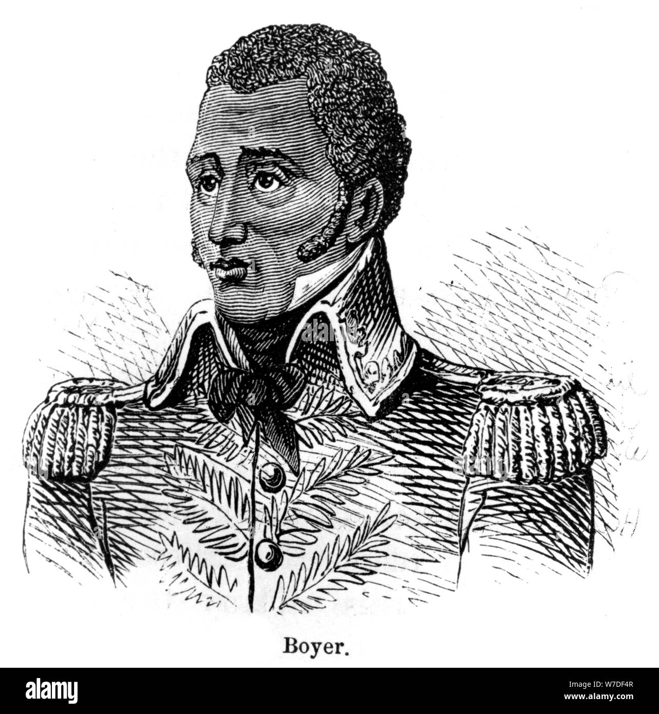 Jean Pierre Boyer, soldat haïtien et président d'Haïti, 1873. Artiste : Inconnu Banque D'Images
