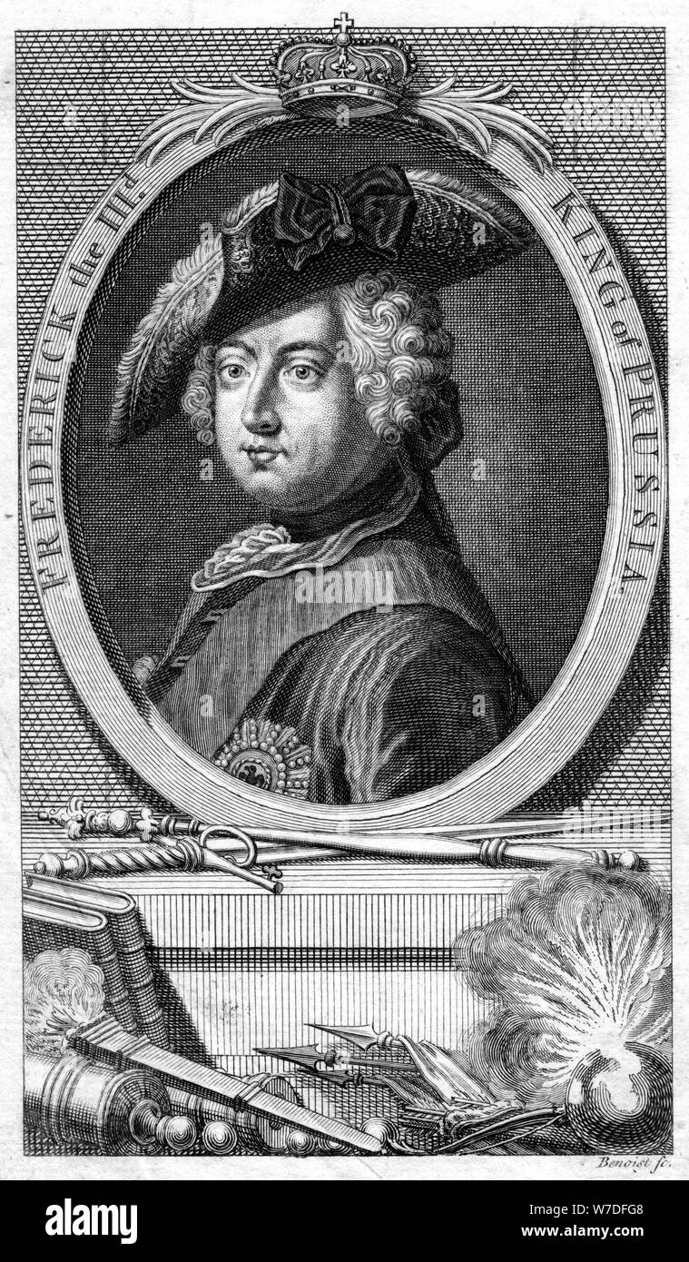 Frédéric III, roi de Prusse, (19e siècle).Artiste : Benoist Banque D'Images