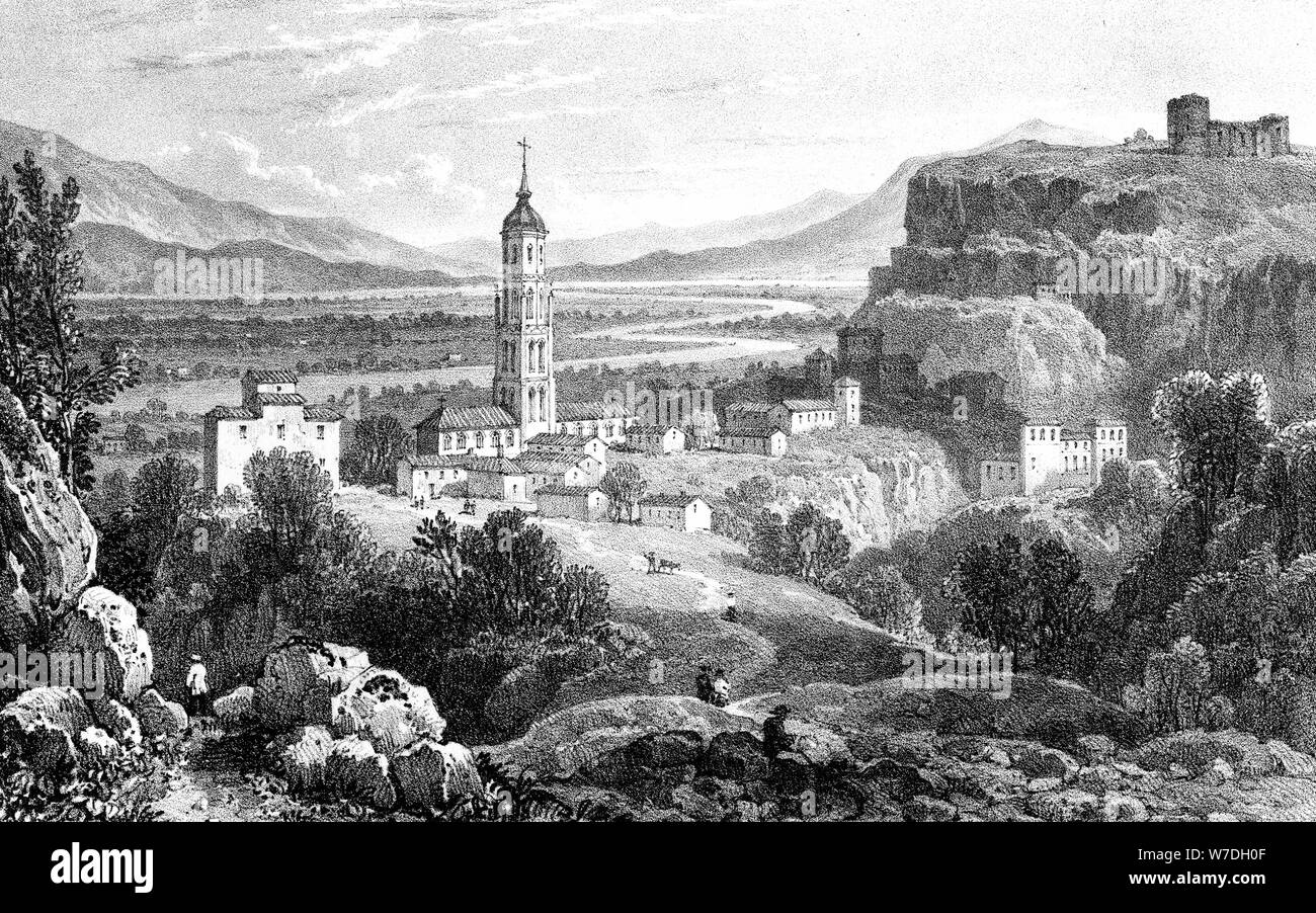 Fraga, Espagne, 1823.Artiste : James Duffield Harding Banque D'Images