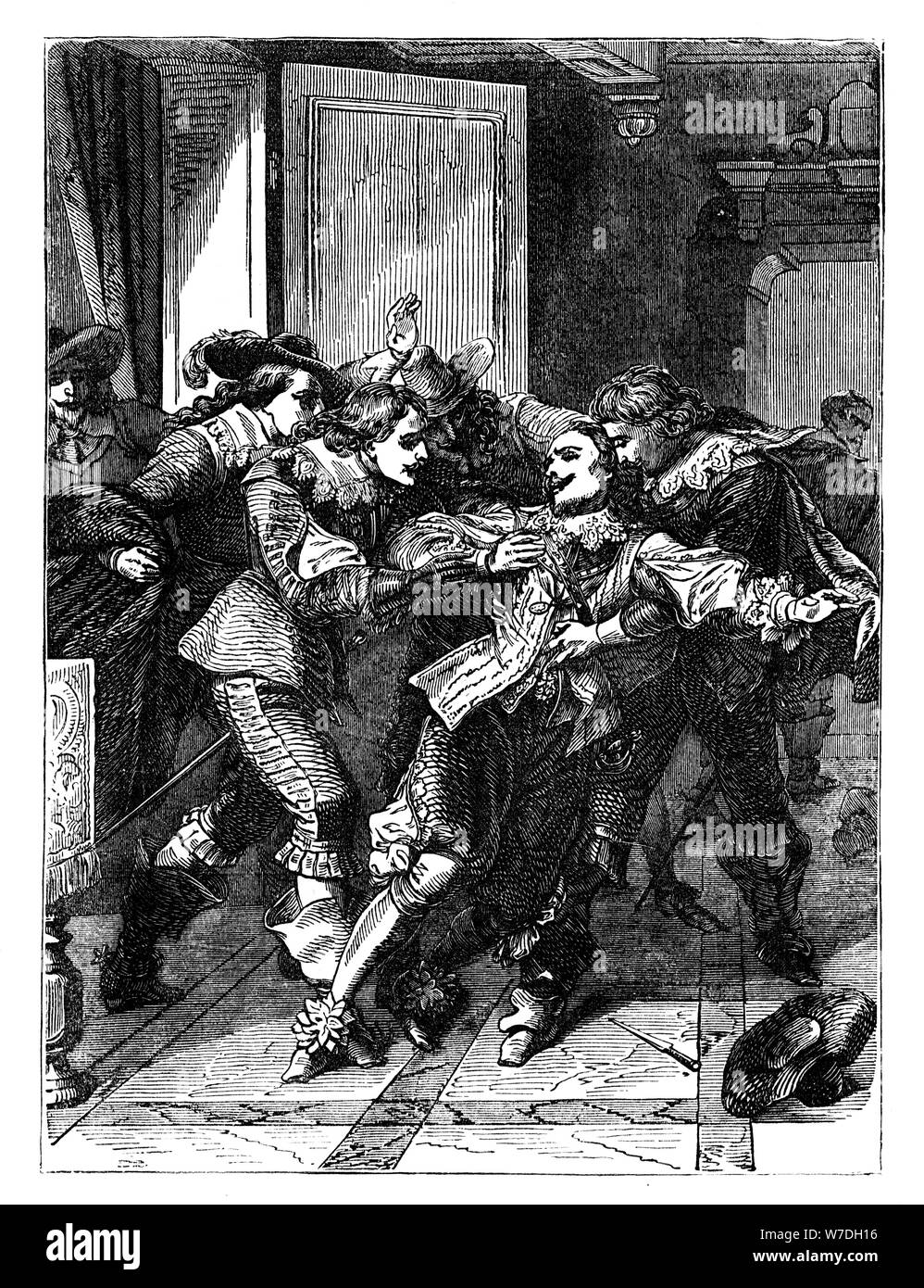 L'assassinat du duc de Buckingham, c1902. Artiste : Inconnu Banque D'Images