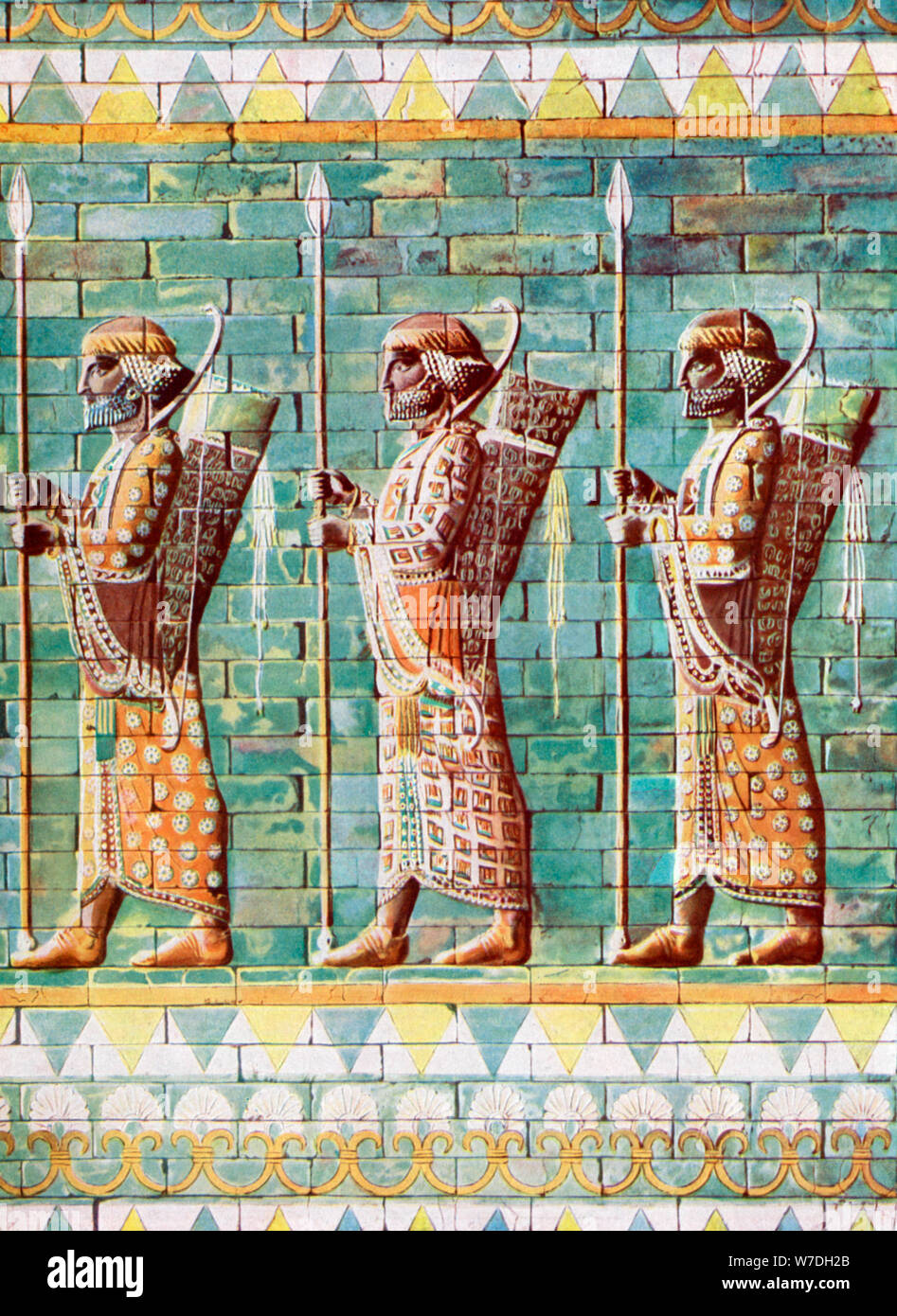 Les archers de Darius Kiing, Suse, Iran, 1933-1934. Artiste : Inconnu Banque D'Images